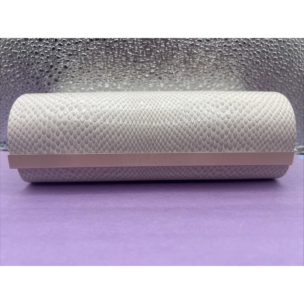 Jimmy Choo Faux Ivory Snakeskin Hard Glasses Sunglasses Case Only Men‎ Women